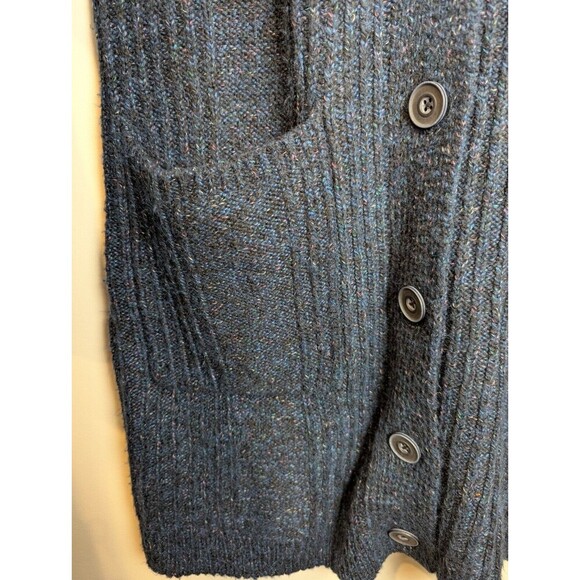 Cabi Women's "Trail Cardigan" Cotton Blend Long Button-Down Blue Sweater M #4276 - Picture 3 of 9